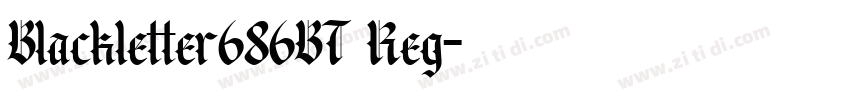 Blackletter686BT Reg字体转换